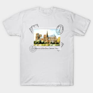 Memories of Notre Dame Cathedral, Paris T-Shirt